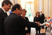 Le président François Hollande à la présentation des priorités de politique industrielle de la France