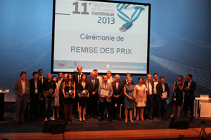 Cérémonie de remise des prix de la 11ème édition des Trophées de l'Economie Numérique. 