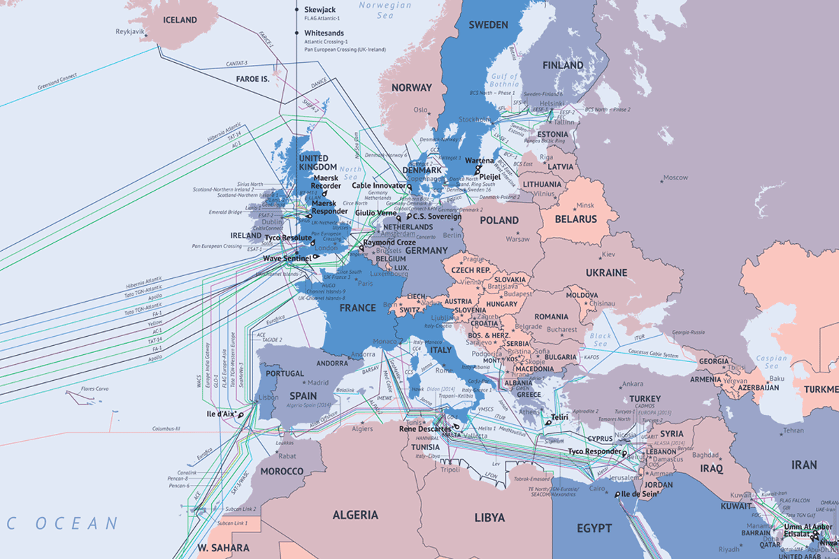 Les cables internet sous-marins