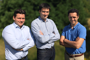 De gauche à droite les 3 co-fondateurs de FinalCAD, Joffroy Louchart, Jimmy Louchart et David Vauthrin. DR FinalCAD