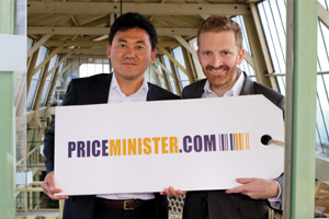 Hiroshi Mikitani, PDG de Rakuten et Pierre Kosciusko-Morizet chez PriceMinister