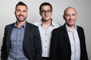 De gauche à droite: Cédric Piazza, René Cotton, Grégory Beyrouti. DR WiziShop