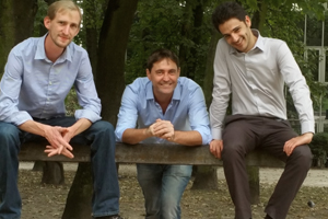 De gauche à droite : Simon Uyttendaele (CTO), Yann Autissier (COO) et Samuel Hassine (CEO), les cofondateurs de Busit. © Busit 