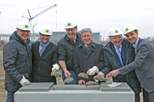La 1ère pierre du centre logistique de Zalando à Larh (Allemagne), géré par Goodman, a été officiellement posée le 16 février