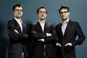 De gauche à droite  Antoine Durieux CEO, Benoit Portoleau-Balloy COO et Antoine Perrin CTO © Alkemics