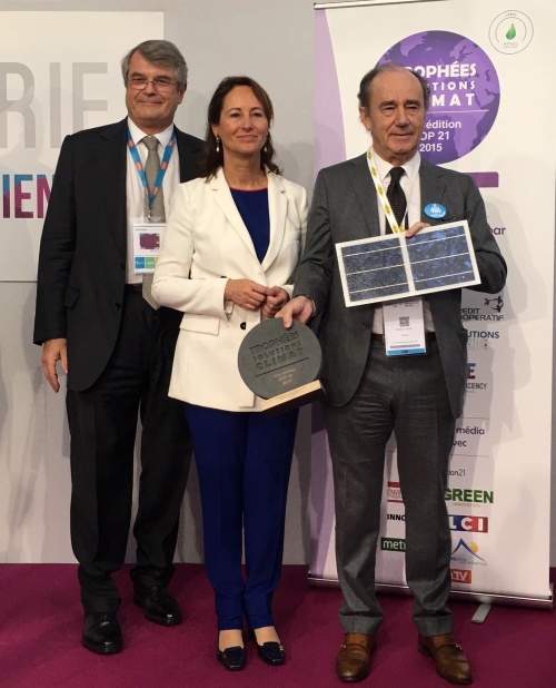 COP 21 Ségolène Royal remettait les premiers trophées Solutions Climat,