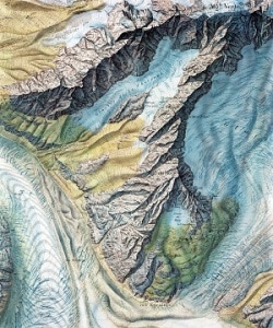 Photo aérienne de l'Aiguille verte, Mont-Blanc © ING