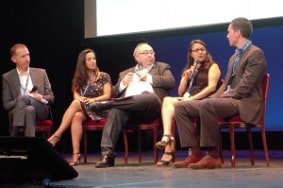 Cristina Diaz (2e à droite) est revenue sur l'utilisation de solution de planification connectée à Louis Vuitton. ©Alliancy