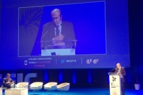 Photo Gérard Collomb, ministre de l'intérieur, lors de l'ouverture du FIC