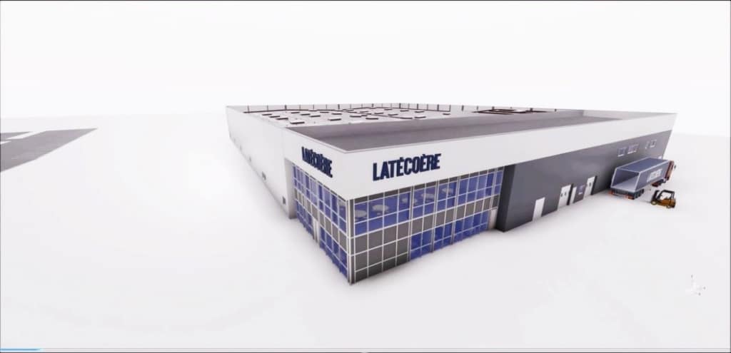 Images de modélisation 3D de la future usine Latécoère (Crédits : Latécoère)