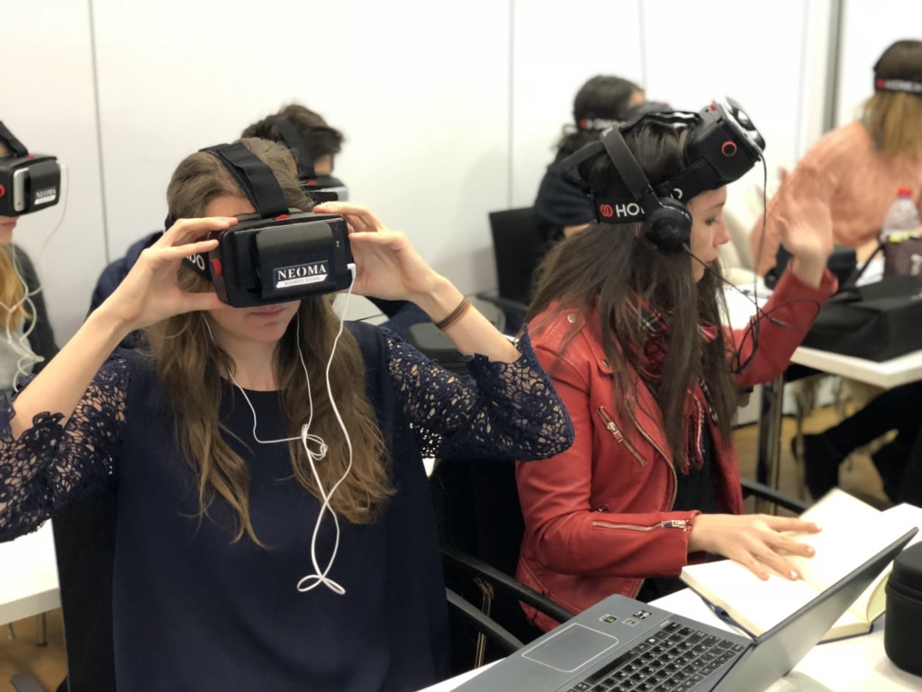 Plus de 1000 étudiants seront sensibilisés à la VR le 27 mars 2018 à Neoma BS. ©DR