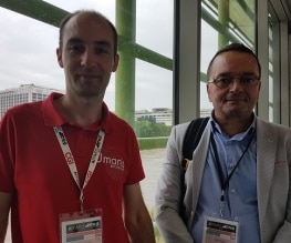 Philippe Harel (AI Practice Manager chez Umanis, à gauche) et Dritan Bejko (épistémologiste au LIH, à droite) sont revenus pendant le salon AI PAris sur le projet de l'organisme de recherche biomédical, qui sera déployé début 2019.
