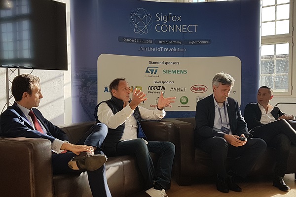 Lors du Sigfox Connect, Ludovic Le Moan, cofondateur de Sigfox, a annoncé avoir dépassé le milliard d'utilisateurs sur son réseau. ©CGM