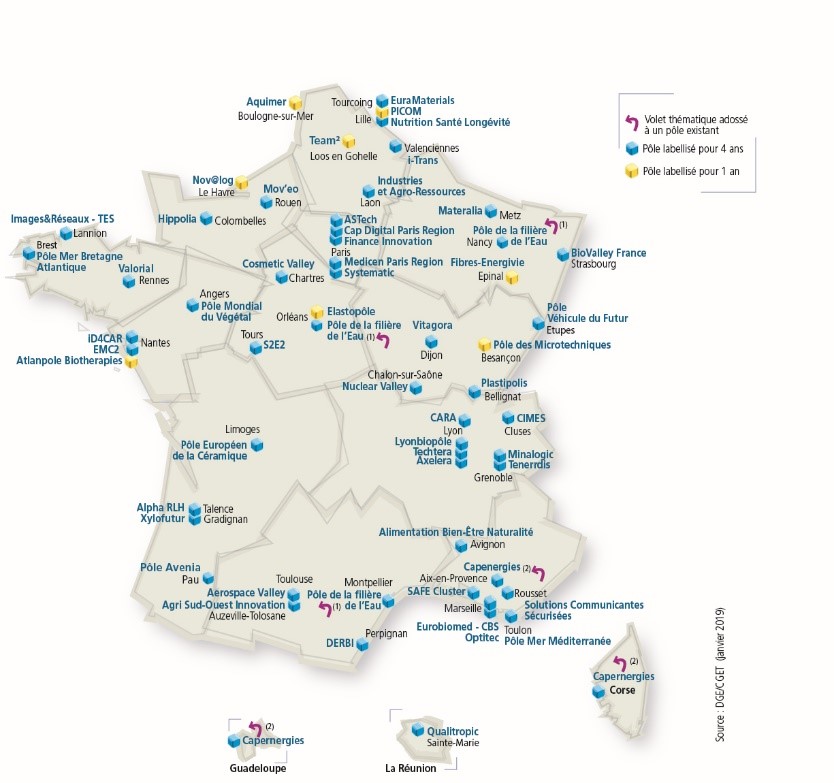 56 pôles Phase IV Pole Competitivité