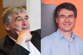 Hugues de Maussion, Directeur de l’Innovation, des projets et des systèmes d’information de Chronopost et Robert Vesoul, CEO et Co-fondateur d’ILLUIN Technology