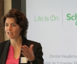 Christel Heydemann, la présidente de Schneider Electric France,