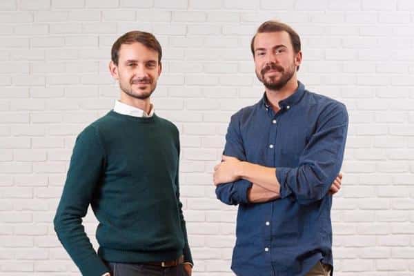 Les cofondateurs de la start-up Moodwork, Benjamin Brion, PDG (à droite) et Léopold Denis, directeur des opérations. DR