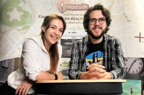 Charlotte Landry et Quentin Warnant, co-fondateurs de Hootside.