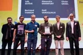 En 2019, le Scikit-Learn a remporté le prix de l'innovation Inria - Dassault Systèmes. Les chercheurs récompensés sont _ Loïc Esteve et Olivier Grisel, chercheurs Inria et Alexandre Gramfort, Bertrand Thirion,