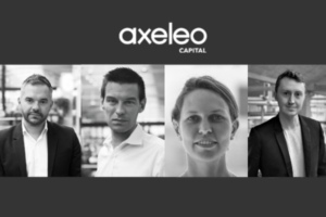 L'équipe dirigeante de Axeleo Capital _ Eric Burdier, Mathieu Viallard, Virginie Lucchini et Mathias Flattin.