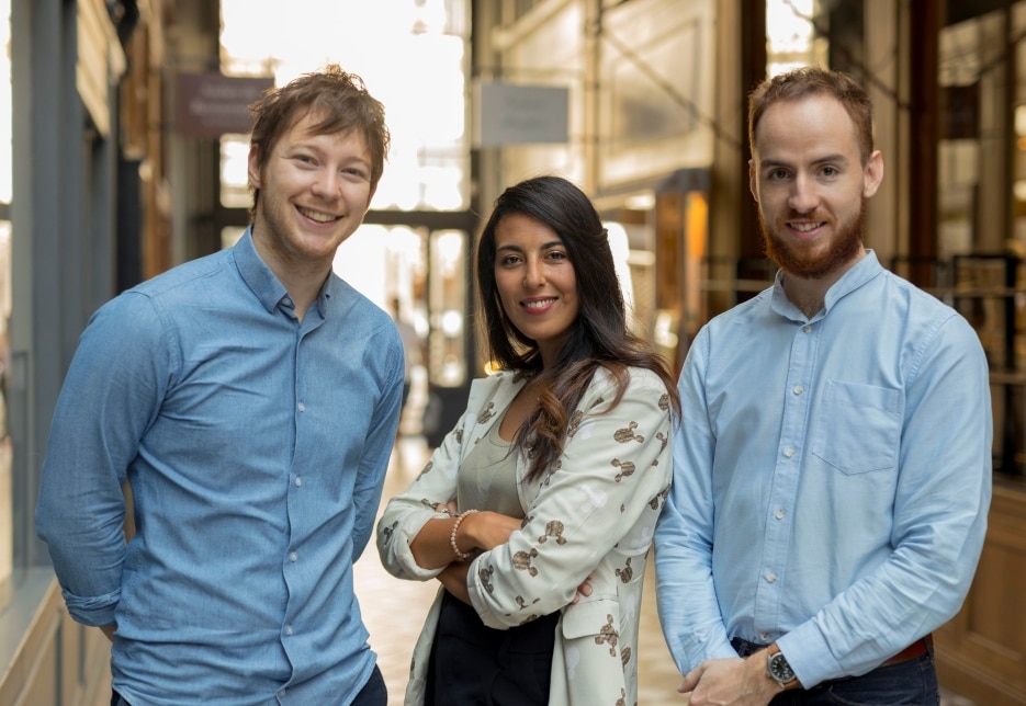 L'équipe dirigeante de Supermood : Kevin Bourgeois (CEO), Neila Choukri (COO) et Robin Nicollet (CTO).