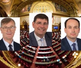 Les sénateurs à l'origine de la proposition de loi, de gauche à droite : Jean-Michel Houllegatte (SER, Manche), Patrick Chaize (LR, Ain) et Guillaume Chevrollier (LR, Mayenne).