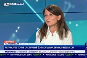 Karine Picard, directrice générale d'Oracle France, lors de l'émission BFM Business du 28 septembre.