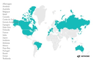 le réseau 42 Network fédère 33 campus partenaires à travers 22 pays