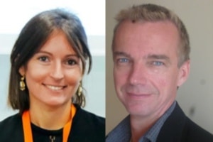 Frédéric Le Roy et Anne-Sophie Fernandez, directeurs de la chaire Coo-innov.