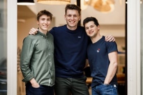 Timothée Dumain, Mathias Griffe et William Meunier, cofondateurs de Bigblue.