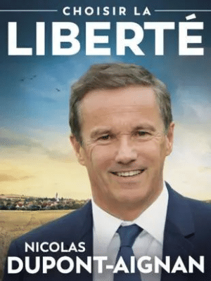L'affiche de campagne de Nicolas Dupont Aignant
