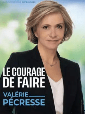 L'affiche de campagne de Valérie Pécresse