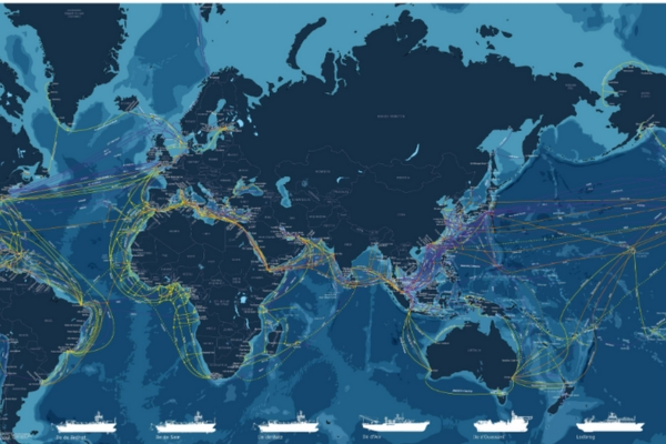 ASN Cable Map - DR. Alcaltel submarine networks