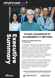 ETUDE "Leadership & Alignement IT-Métiers" Comment la DSI devient le moteur stratégique de la transformation numérique ?