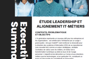 ETUDE "Leadership & Alignement IT-Métiers" Comment la DSI devient le moteur stratégique de la transformation numérique ?