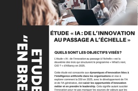 ETUDE "WHAT'S NEXT CIO ?" "IA : de l’innovation au passage à l’échelle" Couverture