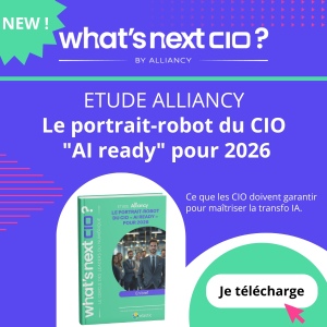 Téléchargez l'étude What's next, CIO ? « Le portrait-robot du CIO "AI ready" pour 2026 ».