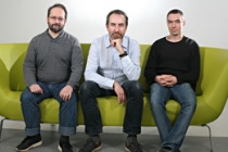 Les cofondateurs d’Open Agora, Olivier Bache, Christophe Morvan (au centre) et Benoit Masson. ©Open Agora